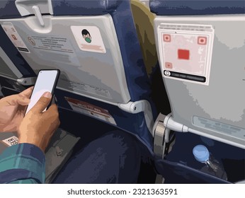 Turn off your cell phone while on an airplane