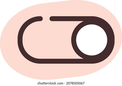 Turn on, illustration, vector, on a white background.