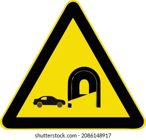 Turn on lights for driving through tunnel, Gallery of All Warning Signs, Road signs in China