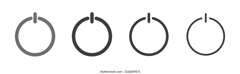 activar icono de línea. Ilustración del vector