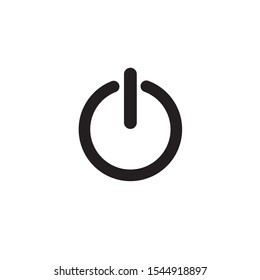 turn on sign. vector line icon.outline icon. symbol, logo illustration. EPS 10