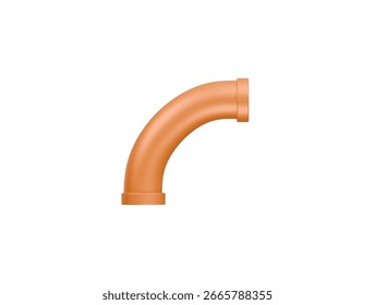 Turn Pipe Icono 3D Ilustración Render