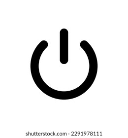 Turn power on turn power off flat vector icon for apps and websites 10 eps.