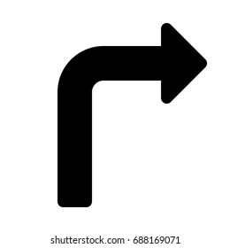 turn right arrow