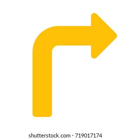 turn right arrow