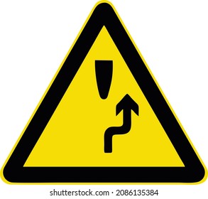 Turn right to detour, Gallery of All Warning Signs, Road signs in China