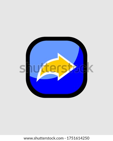 TURN RIGHT ICON VECTOR LOGO
