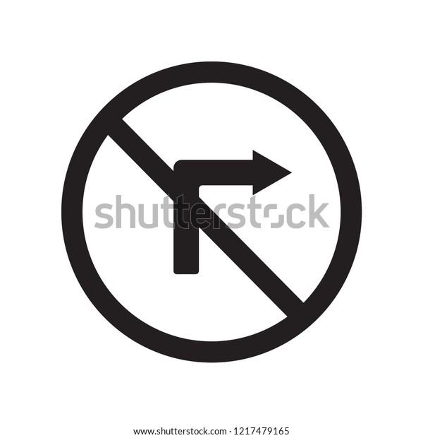 Turn right sign icon.\
Trendy Turn right sign logo concept on white background from\
Traffic Signs collection. Suitable for use on web apps, mobile apps\
and print media.