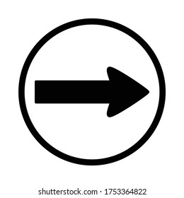 Turn Right Sign, Turn Right Signal, Traffic Sign Vector