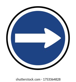 turn right sign, turn right signal, traffic sign vector