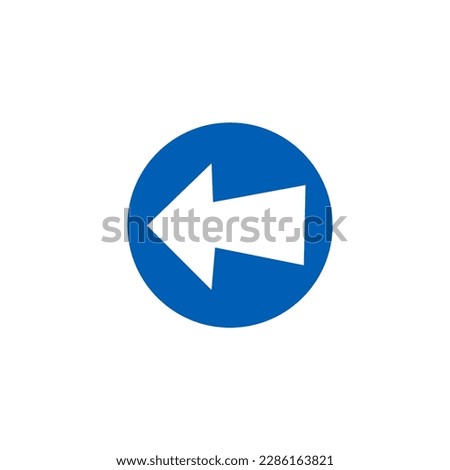 Turn right sign vector art illustration