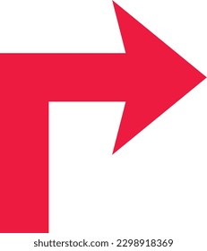 Turn Right vector icon. Can be used for printing, mobile and web applications.