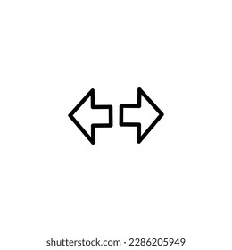 turn signal indicator icon design vector