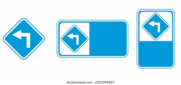 turn traffic signs and their templates