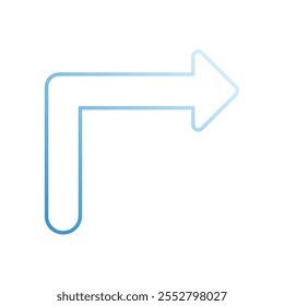 Turn vector icon stock illustration