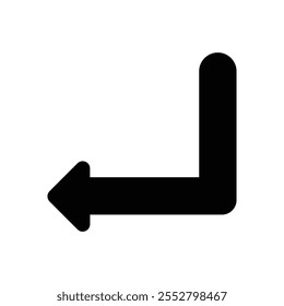 Icono de Vector de giro ilustración de stock
