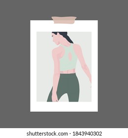 A Turned Woman - a concept illustration of poster, active life
