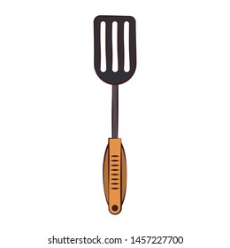 Turner barbecue and kitchen utensil isolated vector illustration graphic design