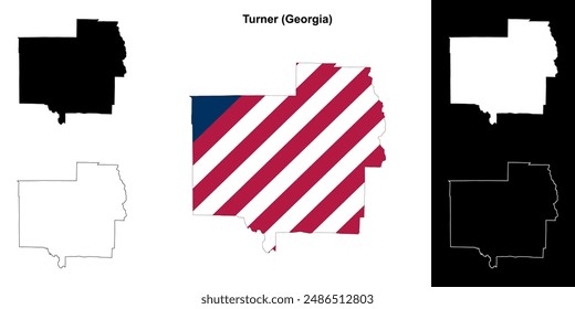 Turner County (Georgia) Outline Map Set