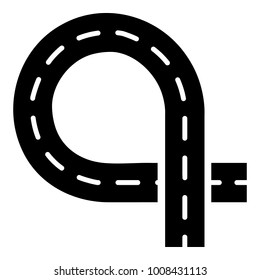 Turnicon. Simple illustration of turn vector icon for web.