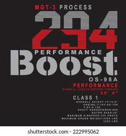 Turning calligraphy, t)shirt typography, boost, vector 