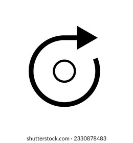 Turning Icon. Refresh, Rotate Symbol.