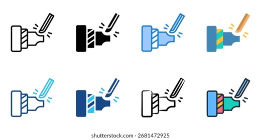 Symbolsatz für mehrere Stilkollektionen wird angezeigt 
