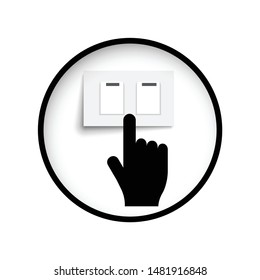 turning off lights sign Saving energy