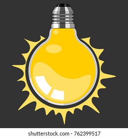 Turning on light bulb 