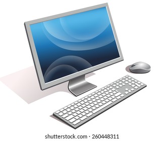 Turning on the monitor with a keyboard and a mouse