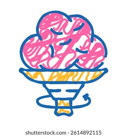 turning pottery equipment doodle icon sketch vector. turning pottery equipment sign. isolated symbol illustration