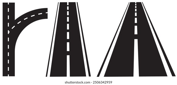 turning road icon vector illustration design template