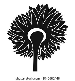 Turning sunflower icon. Simple illustration of turning sunflower vector icon for web