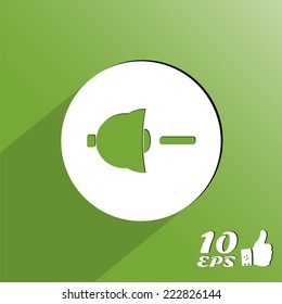 Turning the Volume Down Button on the Background. Made in vector