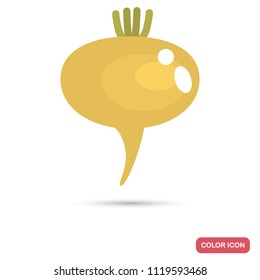 Turnip color flat icon
