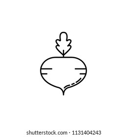 turnip dusk style icon. Element of fruits and vegetables icon for mobile concept and web apps. Dusk style turnip icon can be used for web and mobile