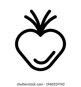 turnip icon or logo isolated sign symbol vector illustration - high quality black style vector icons
