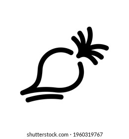 turnip icon or logo isolated sign symbol vector illustration - high quality black style vector icons
