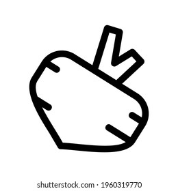 turnip icon or logo isolated sign symbol vector illustration - high quality black style vector icons
