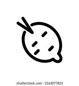 turnip icon or logo isolated sign symbol vector illustration - high quality black style vector icons
