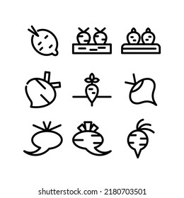 turnip icon or logo isolated sign symbol vector illustration - Collection of high quality black style vector icons
