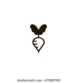 turnip icon. sign design