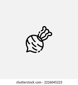 Turnip icon sign vector,Symbol, logo illustration for web and mobile