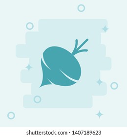 Turnip Icon. Simple icon, blue colored icon illustration.