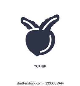 turnip icon. Simple element illustration from gastronomy concept. turnip editable symbol design on white background. Can be use for web and mobile.