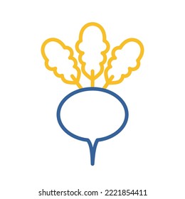 Turnip isolated design vector icon. Vegetable sign. Graph symbol for food and drinks web site, apps design, mobile apps and print media, logo, UI