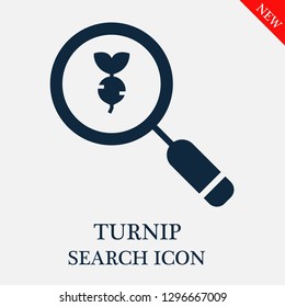 Turnip search icon. Editable Turnip search icon for web or mobile.