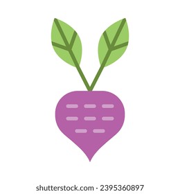 Icono Plano Vector Turnip Para Uso Personal Y Comercial.
