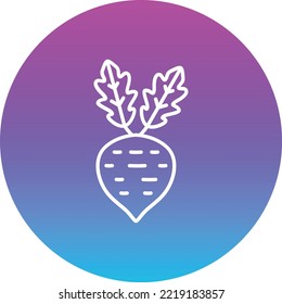 Turnip vector icon. Can be used for printing, mobile and web applications.
