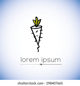  Turnip- vector logo (sign, symbol, icon)